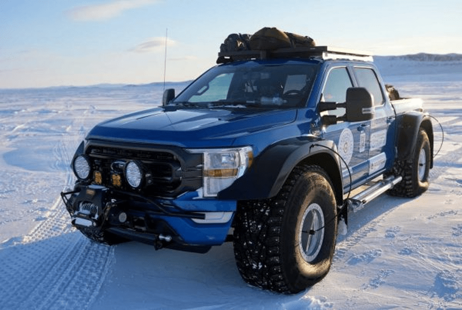 (A modified Ford F-150 used in Iceland. Credit: Arctic Trucks)